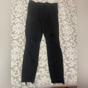American Eagle Black Ripped Jeans